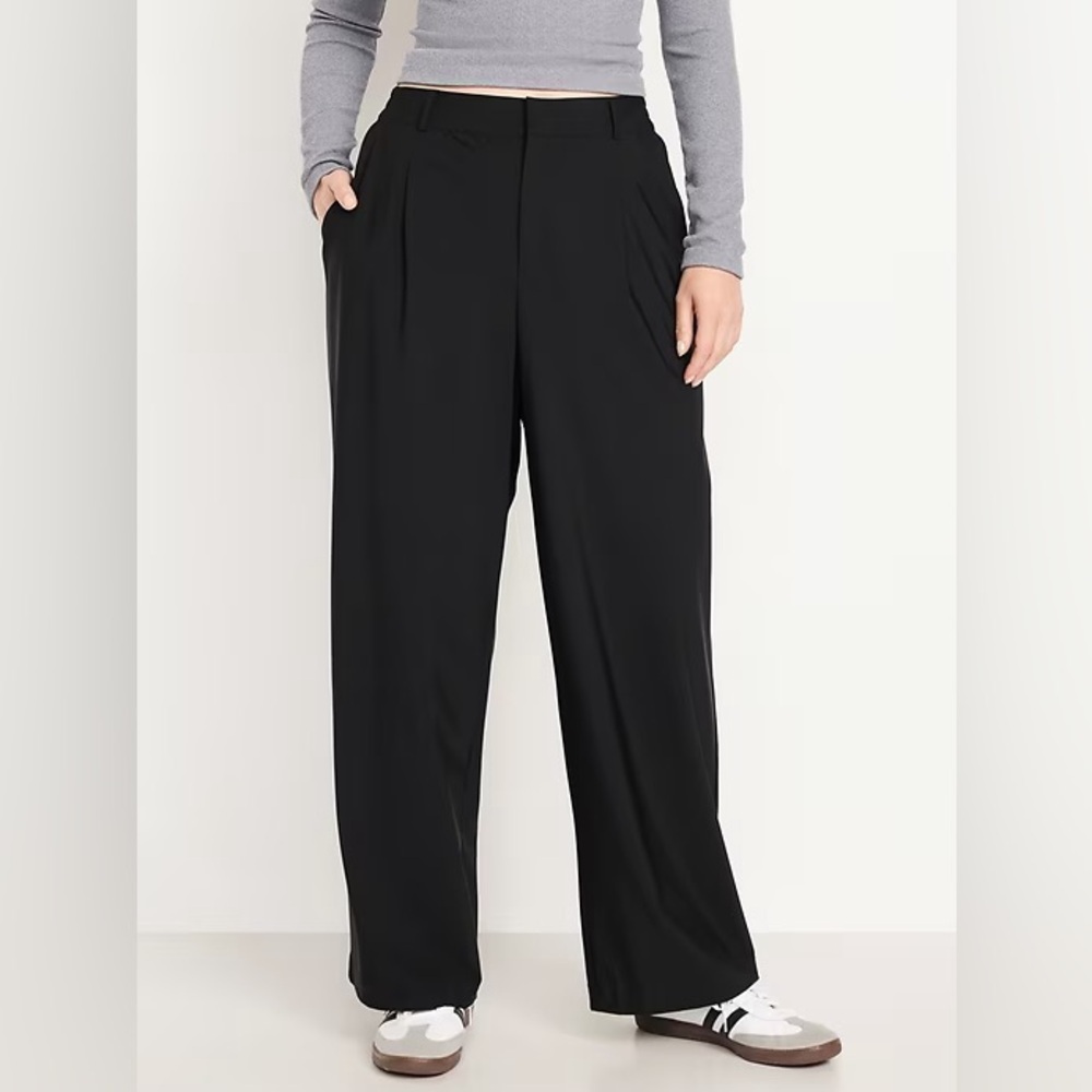 NWT! Old Navy High-Waisted SleekTech Trouser Pants in Black 🛍️ - Picture 4 of 6